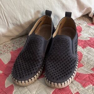 ILSE JACOBSON Grey-Blue Tulip Slip-on Sneaker